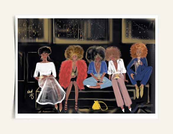 " Sisters Noir" | Art Print