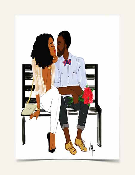 "Nous Deux " | Art Print - Nicholle Kobi