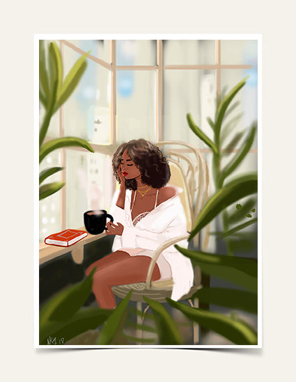 " Sunday Me Time " | Art Print - Nicholle Kobi