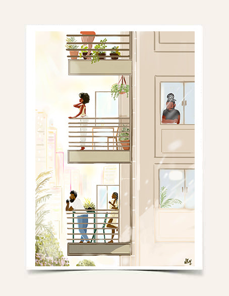 "Le Voisinage" | Art Print