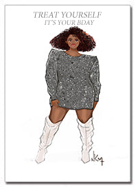 Treat Yourself | Greeting Card - Nicholle Kobi