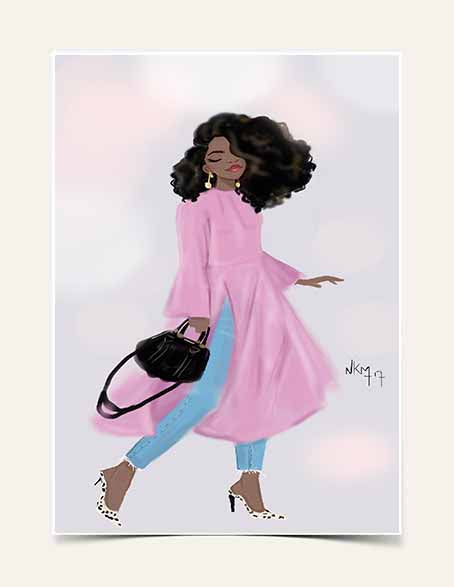 "Zahara La Gracieuse " | Art Print - Nicholle Kobi