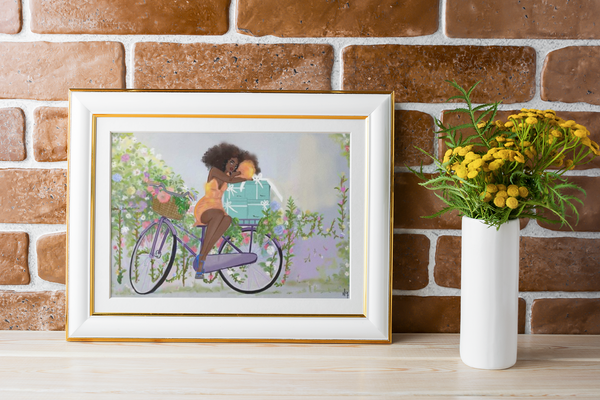 "  Flowers Girls " | Art Print