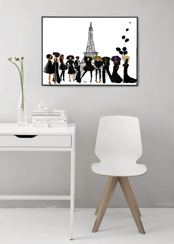 "Parisian Noire" | Art Print - Nicholle Kobi