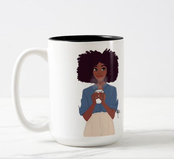 Café Girl | Mug - Nicholle Kobi