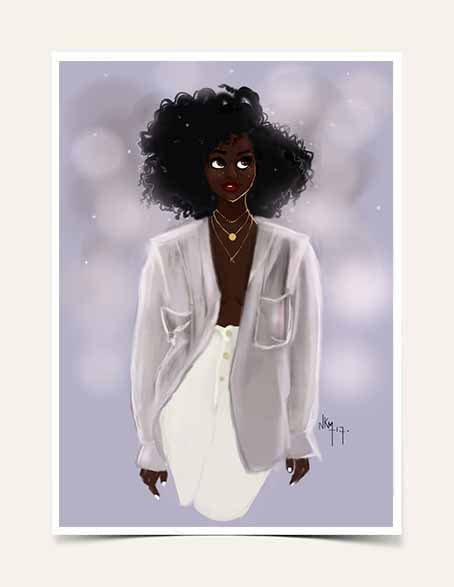 " Violette " | Art Print - Nicholle Kobi