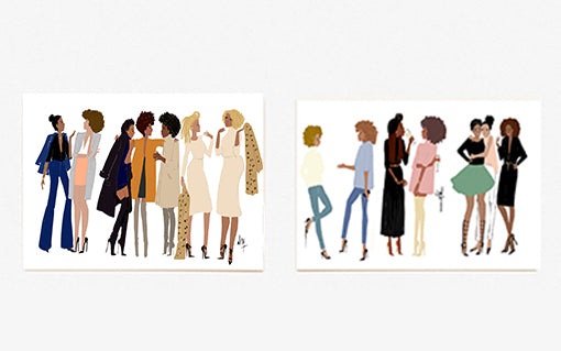 Boxed Greeting Cards (Set of 6) - "Living Our Best Life with my Girl Friends"