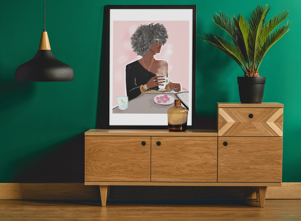 "  Grey Beauté " | Art Print