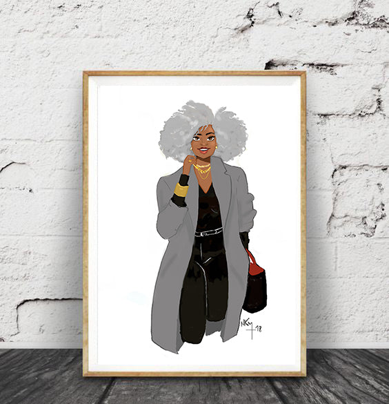 "Silver  Beauté" | Art Print