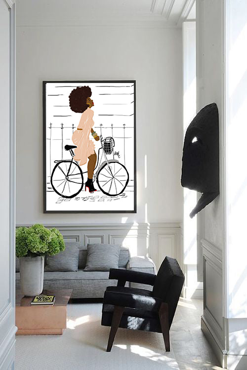 "Bike with Class" | Art Print - Nicholle Kobi