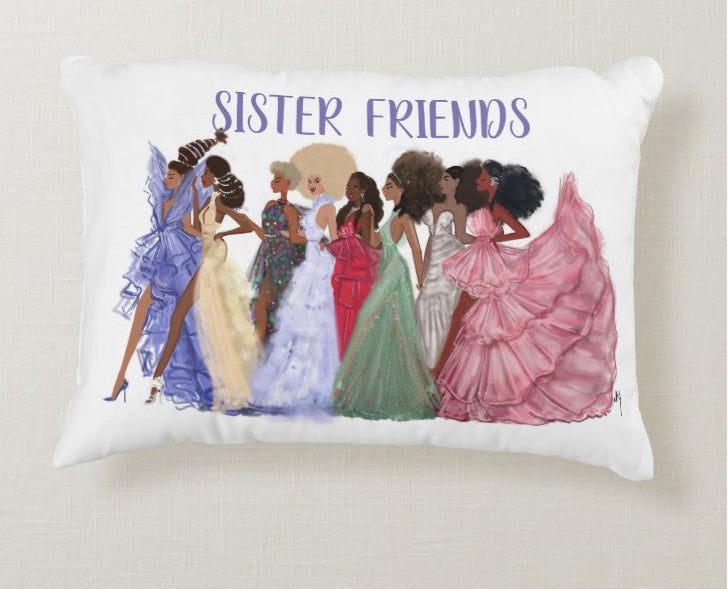 Sister Friends Pillow 4 I Nicholle Kobi