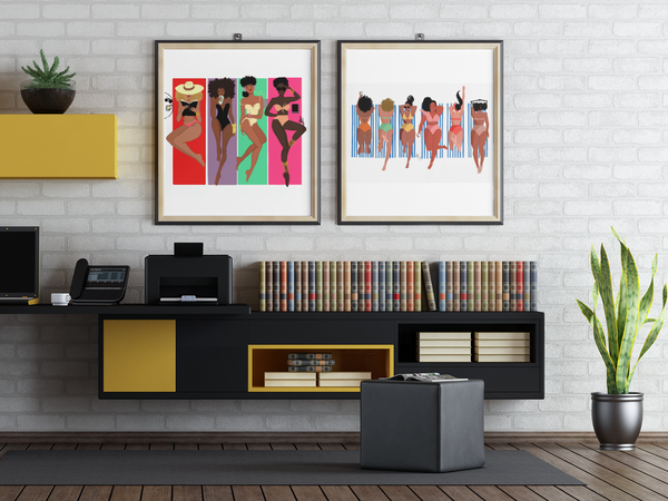 " Beach Girls" | Art Print