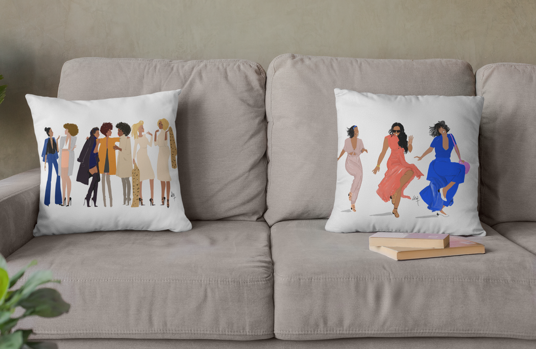 Nicholle Kobi " Funny Girls  l Collection "Lumbar Pillow