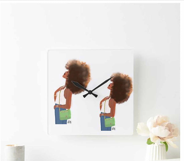 Wall Clock Vert I Nicholle Kobi