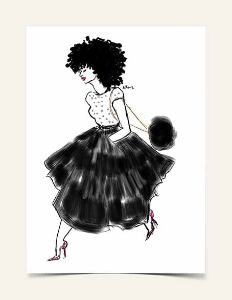"La Fashionista" | Art Print - Nicholle Kobi