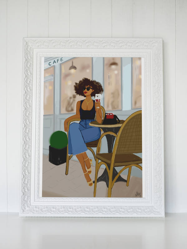 " Terasse Parisien" | Art Print
