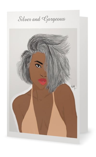 Queen Silver | Greeting Card - Nicholle Kobi