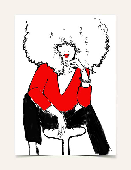 "Rouge and Black" | Art Print - Nicholle Kobi