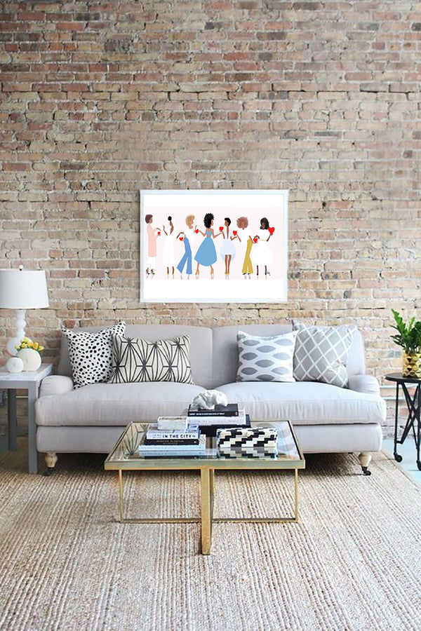 "Sisters Chain Love" | Art Print - Nicholle Kobi