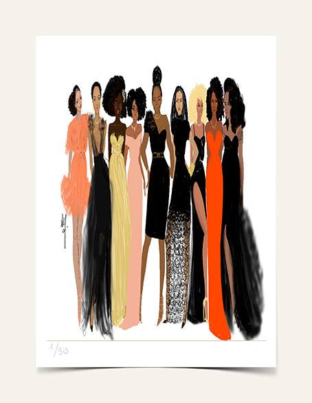 " Sister friends Poster" | Art Print - Nicholle Kobi