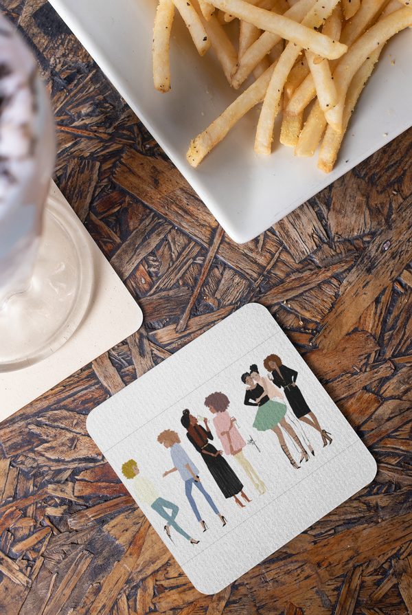 Sisters Friends time I Paper Coaster