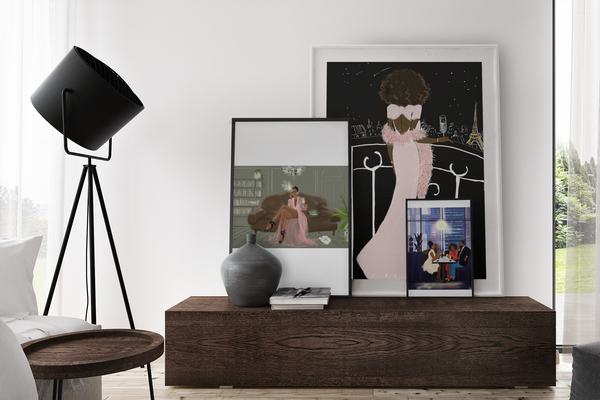 "Dark in Paris " | Art Print