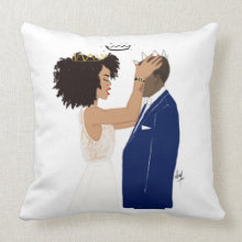 Mon Roi I  Accent Square Pillows - Nicholle Kobi