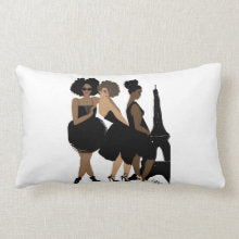 Paris noire Collection Nicholle Kobi "   l  "Lumbar Pillow