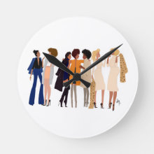 Wall Clock Sisters's Soirée I Nicholle Kobi