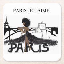 Paris Je T'aime I Paper Coaster