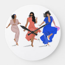Wall Clock Girls Have Fun I Nicholle Kobi
