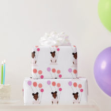 Glossy Wrapping Paper, 30" x 6' Wrapping Paper I  Noire Kid