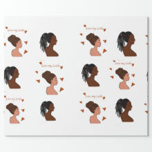 Glossy Wrapping Paper, 30" x 6' Wrapping Paper I  I LUV MYLOCKS