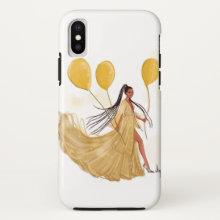 Nicholle Kobi I Phone X Case I Happy Girl