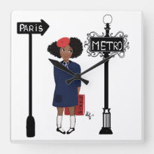 Petite Parisienne Wall Clock  I Nicholle Kobi