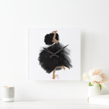 Wall Clock Happy Dancer I Nicholle Kobi