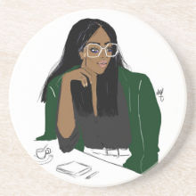 Vert Diamond I  Sandstone Drink Coaster