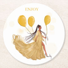 Enjoy I Paper Coaster