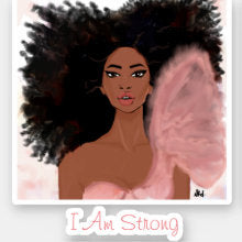 Strong I Stickers