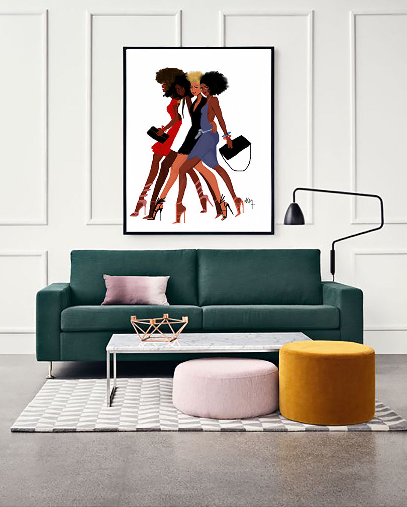 " Sisters walk together" | Art Print