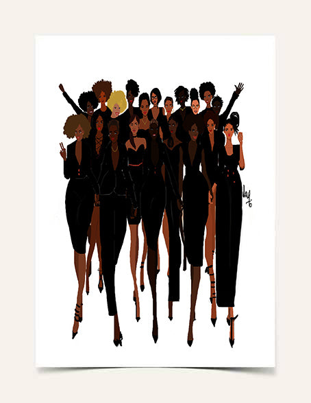 We walk together | Art Print - Nicholle Kobi