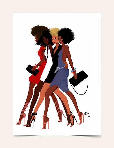 " Sisters walk together" | Art Print